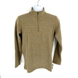 Gap Mens XS Ermine Brown Half-Zip Pullover Sweater NWT $59.95